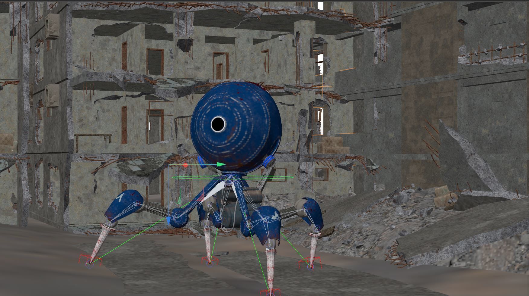 ay robot  Low-poly 3D model_3