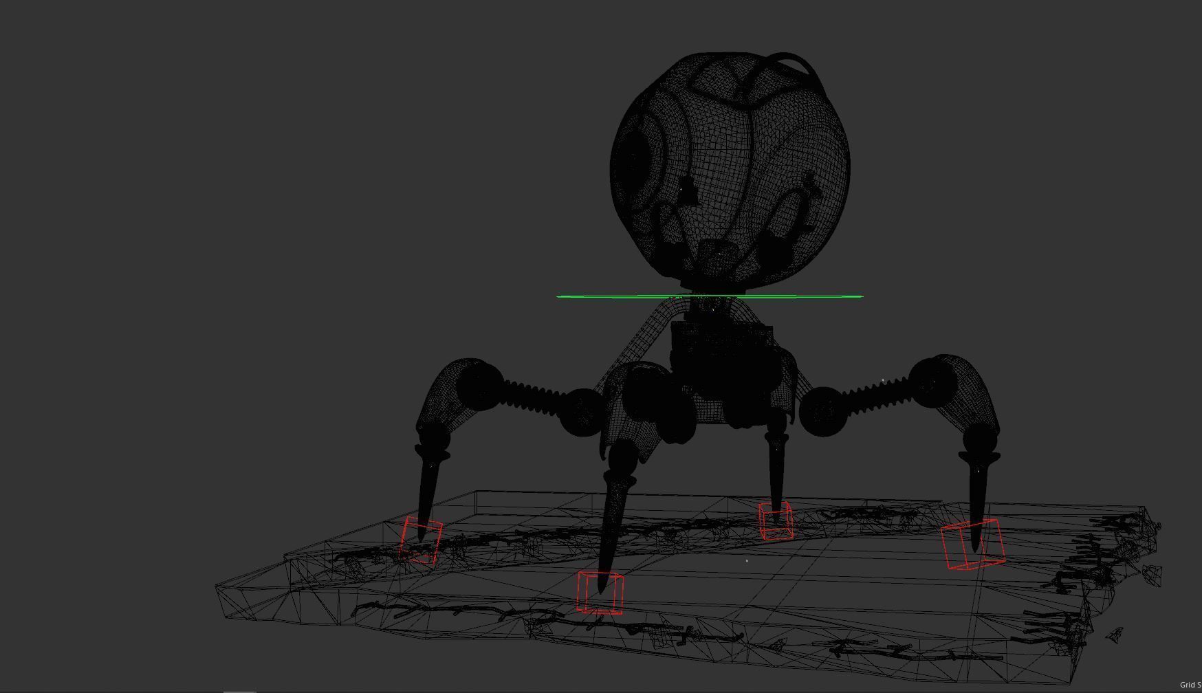 ay robot  Low-poly 3D model_12