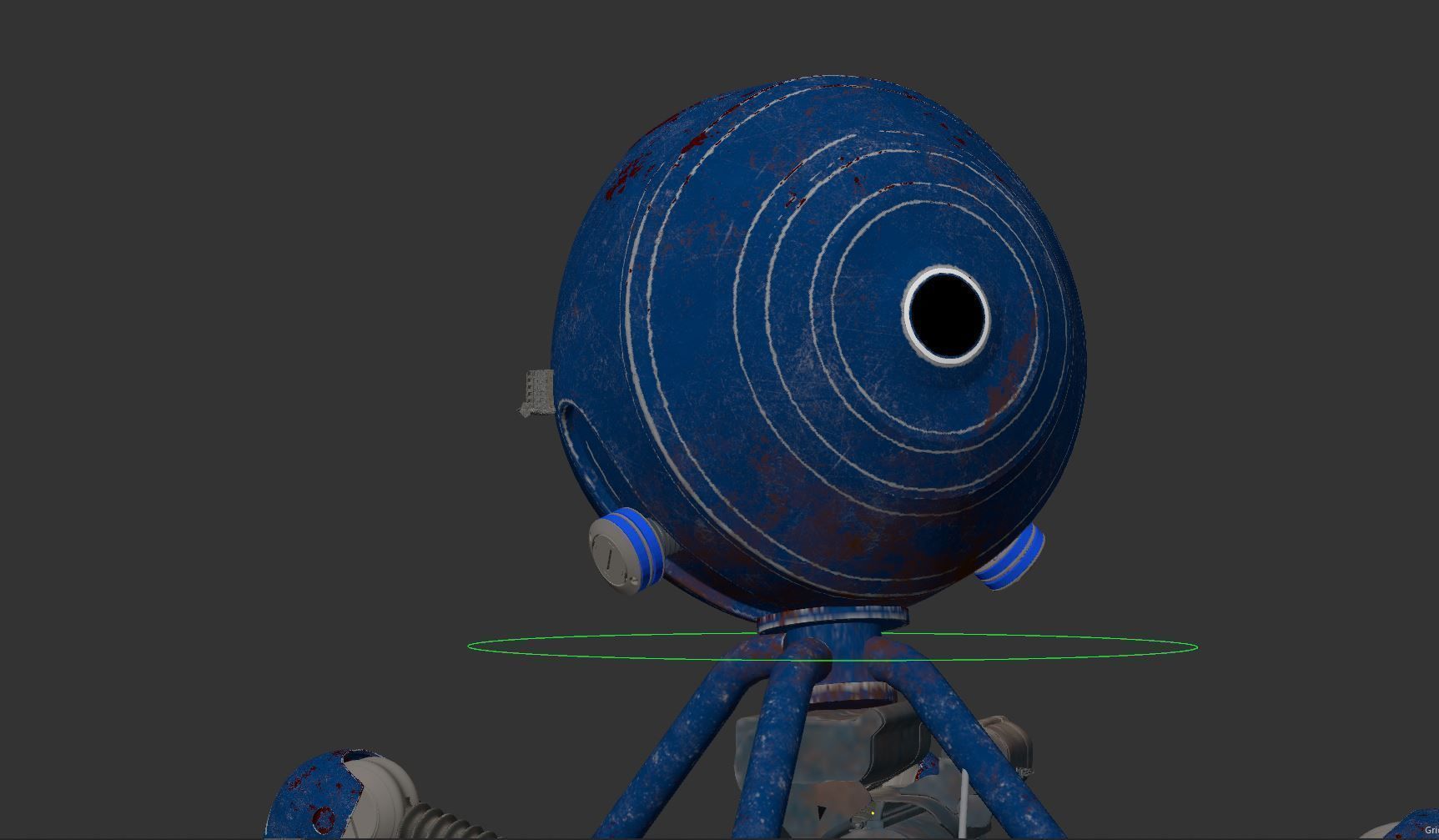 ay robot  Low-poly 3D model_10