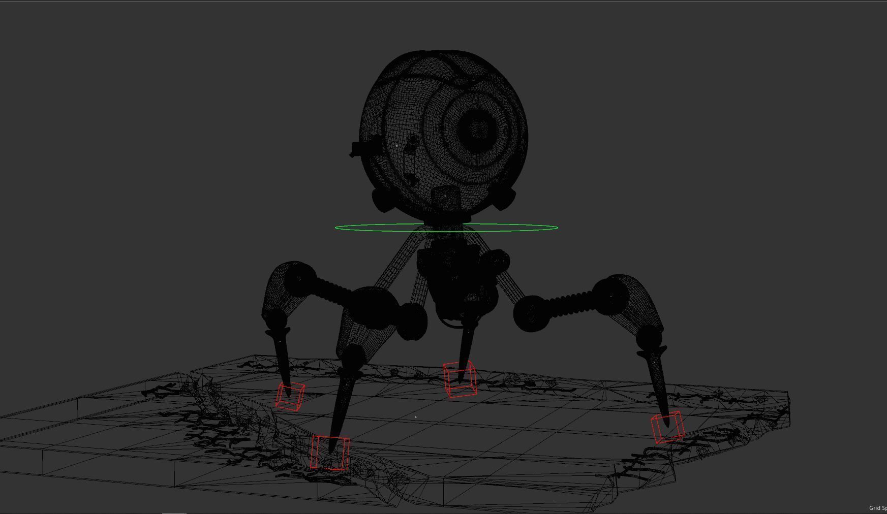 ay robot  Low-poly 3D model_11