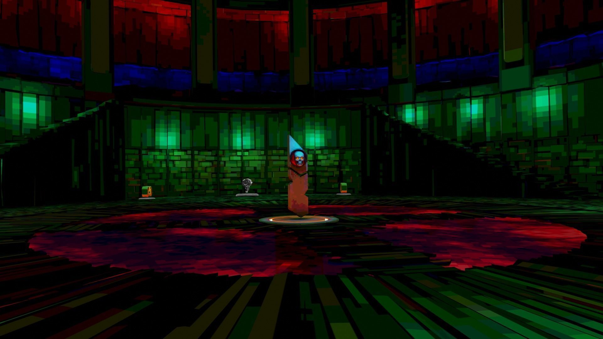 Retro Game Style Background Low-poly 3D model_13