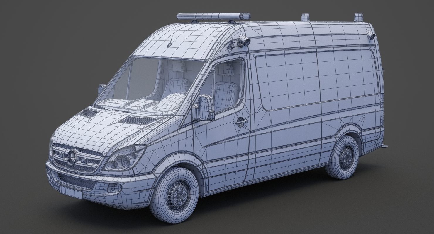 Mercedes Benz Sprinter Ambulance 3D model_15