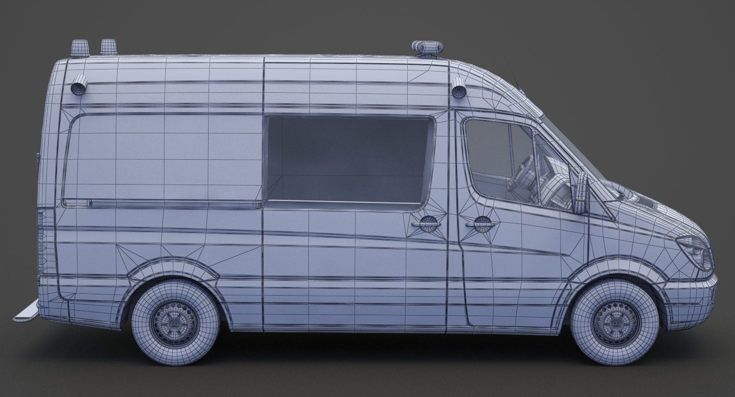 Mercedes Benz Sprinter Ambulance 3D model_22