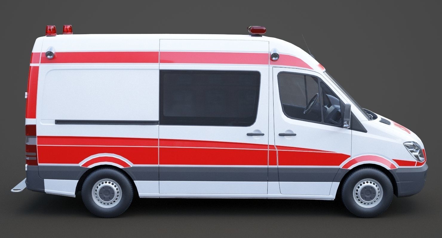 Mercedes Benz Sprinter Ambulance 3D model_3