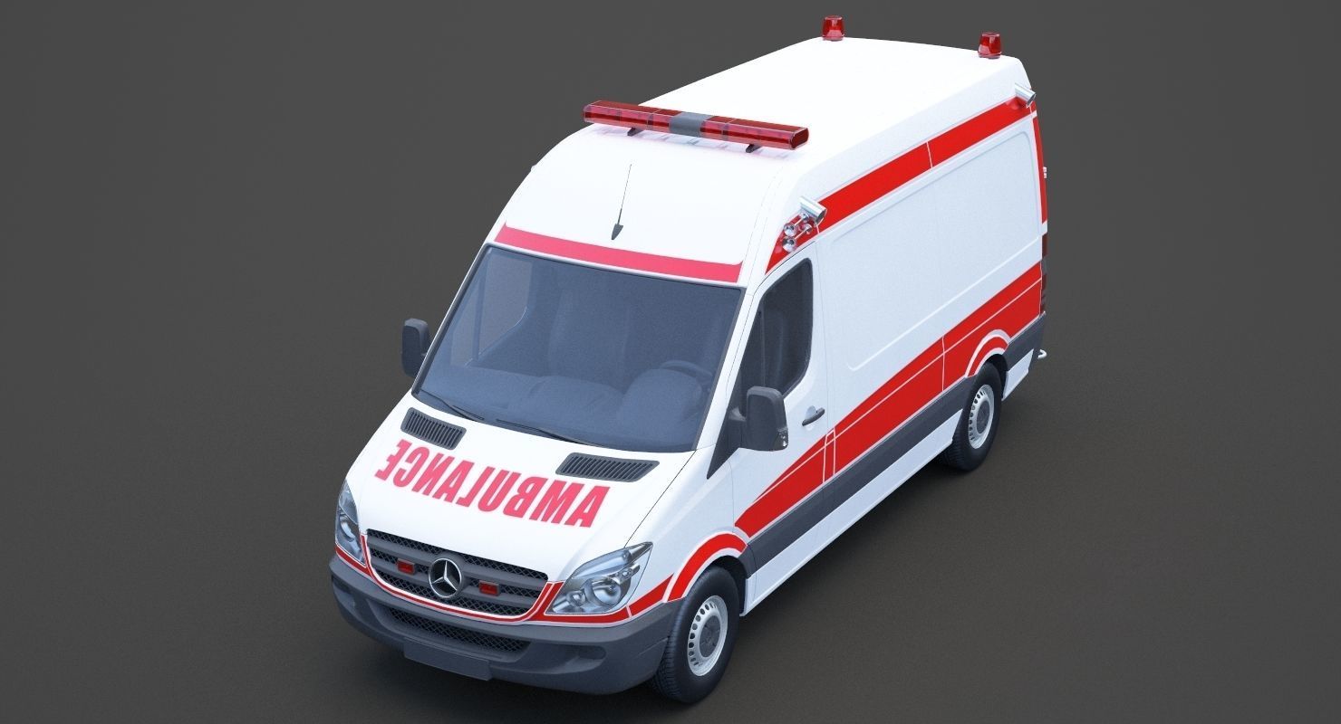 Mercedes Benz Sprinter Ambulance 3D model_9