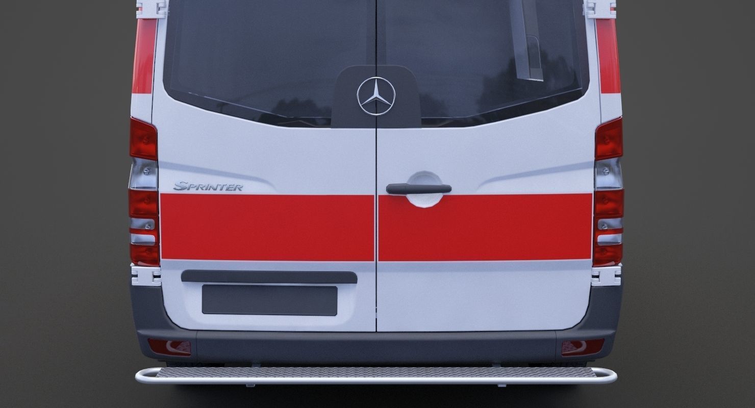 Mercedes Benz Sprinter Ambulance 3D model_12