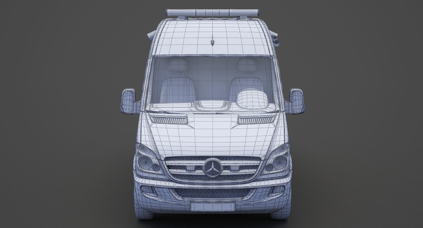 Mercedes Benz Sprinter Ambulance 3D model_19