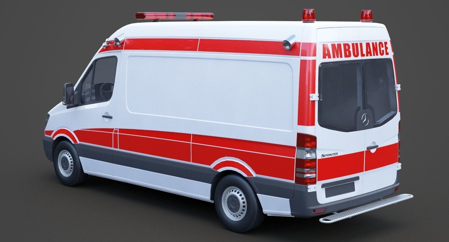 Mercedes Benz Sprinter Ambulance 3D model_6