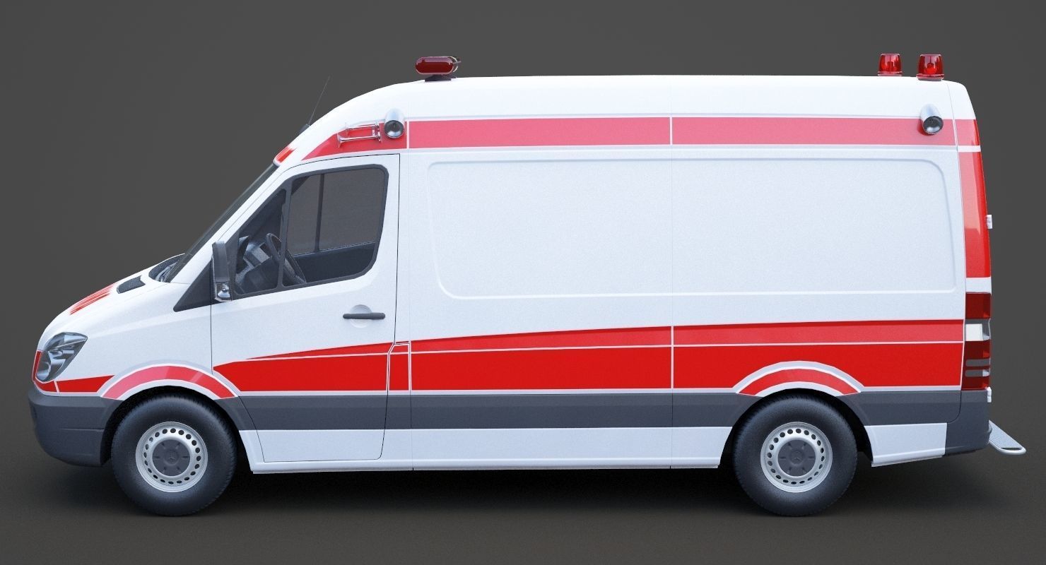Mercedes Benz Sprinter Ambulance 3D model_7