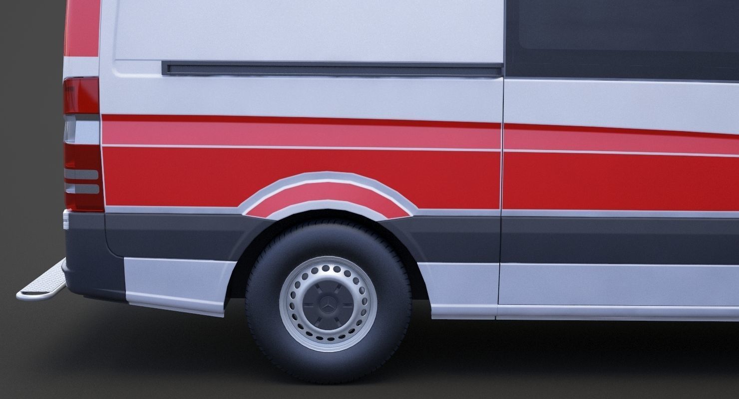Mercedes Benz Sprinter Ambulance 3D model_14