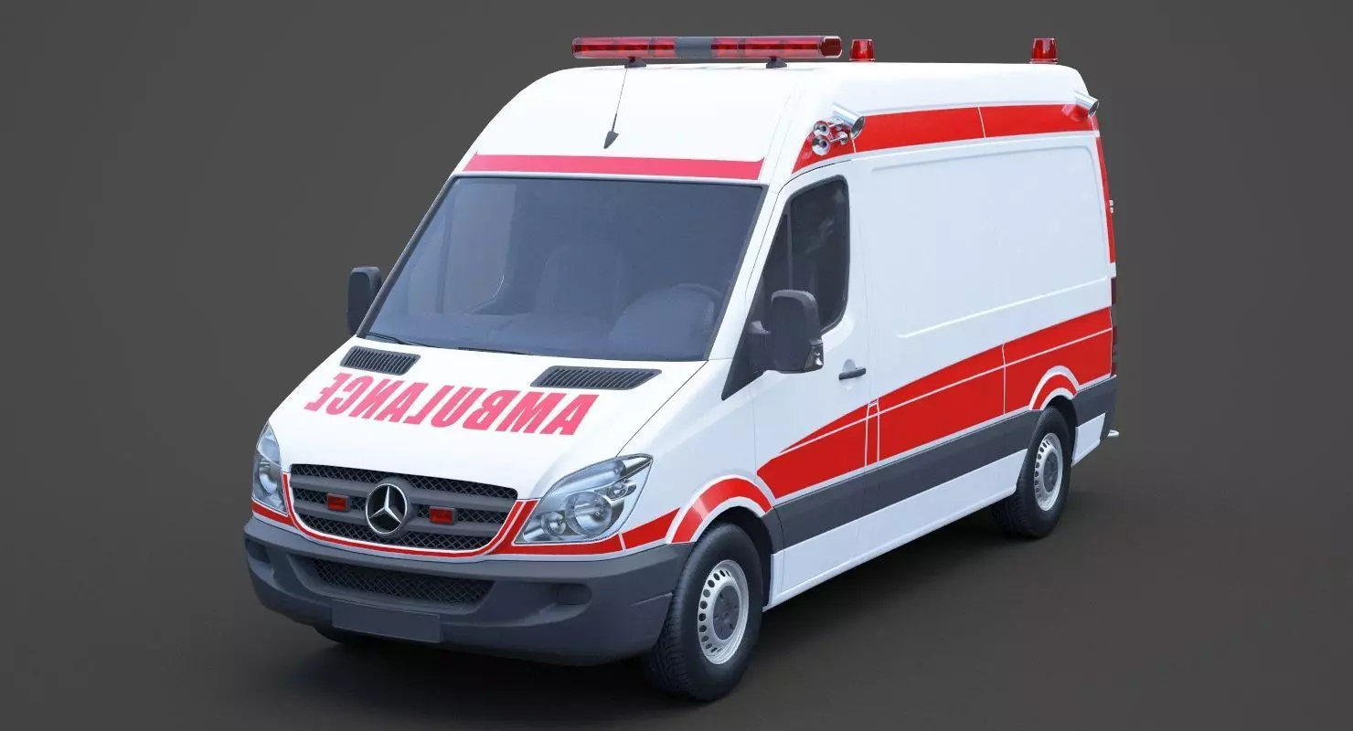 Mercedes Benz Sprinter Ambulance 3D model_0