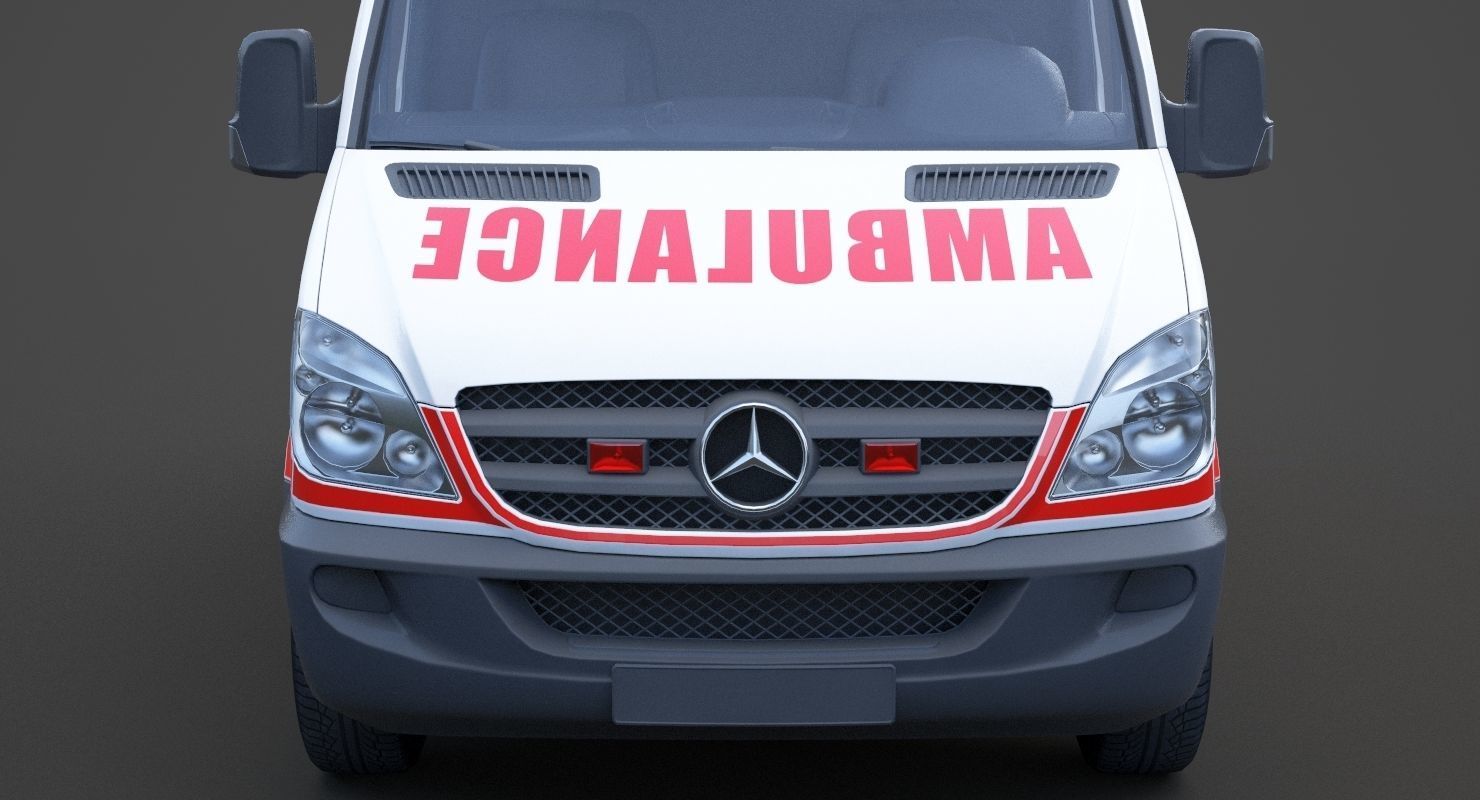 Mercedes Benz Sprinter Ambulance 3D model_11