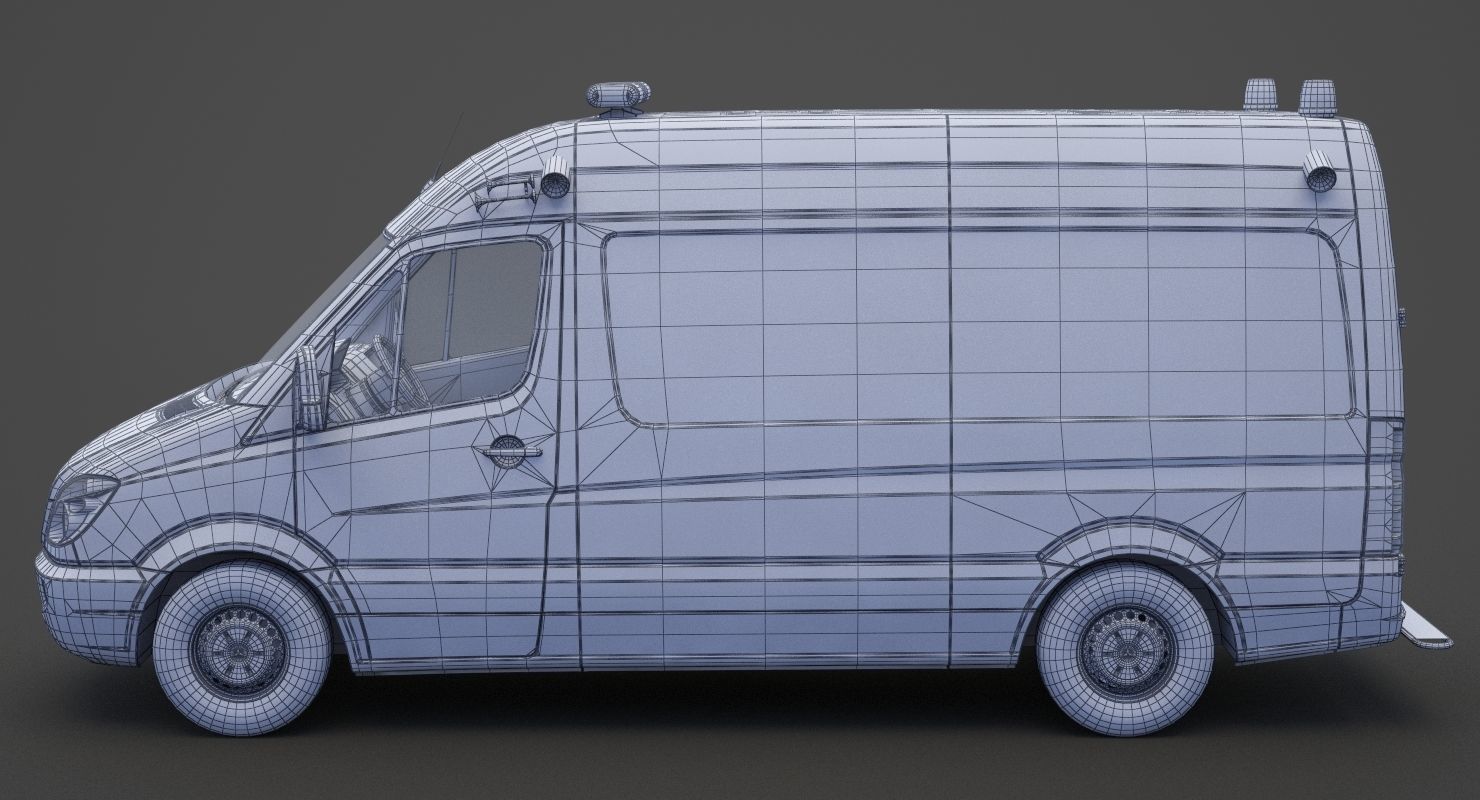 Mercedes Benz Sprinter Ambulance 3D model_21