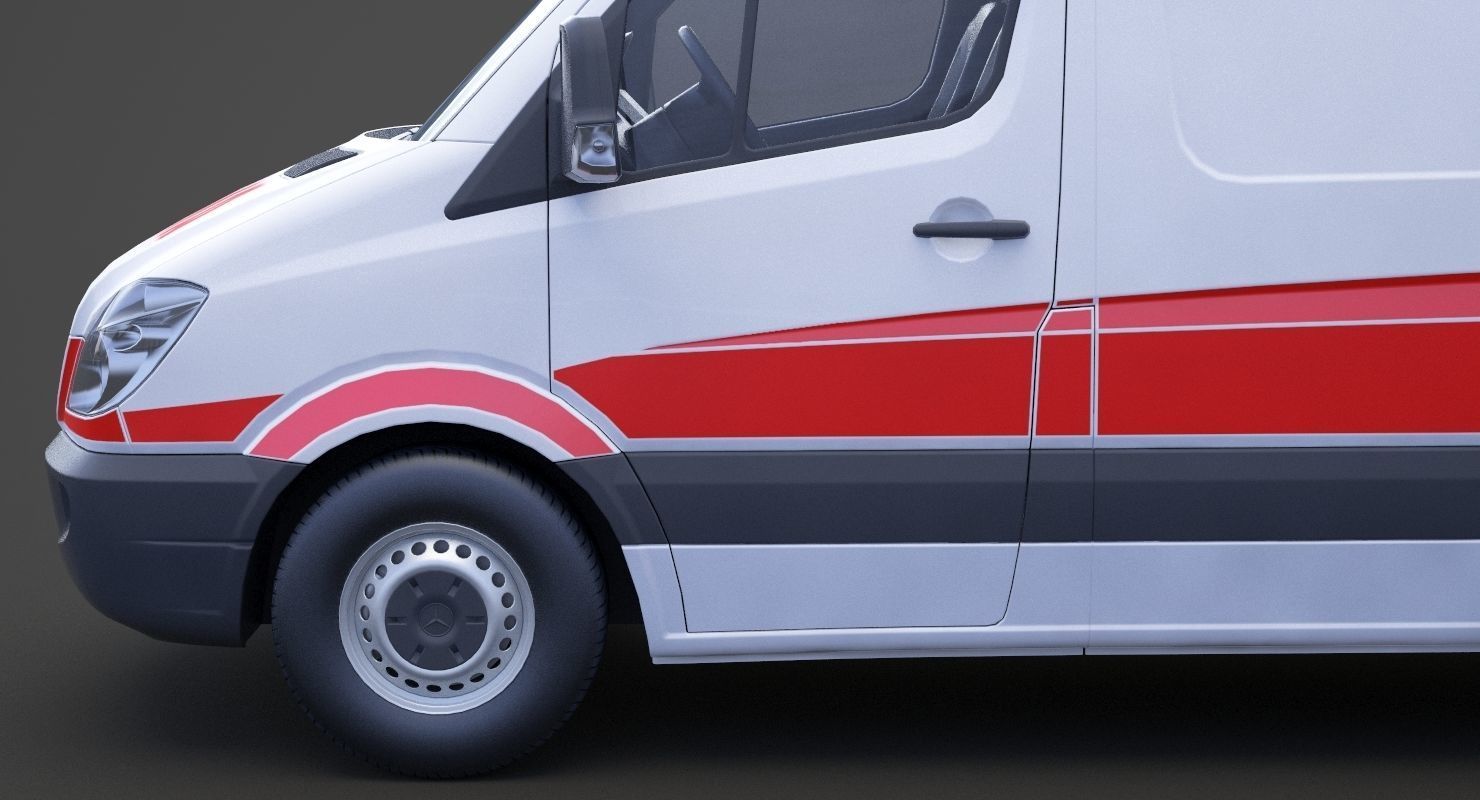 Mercedes Benz Sprinter Ambulance 3D model_13