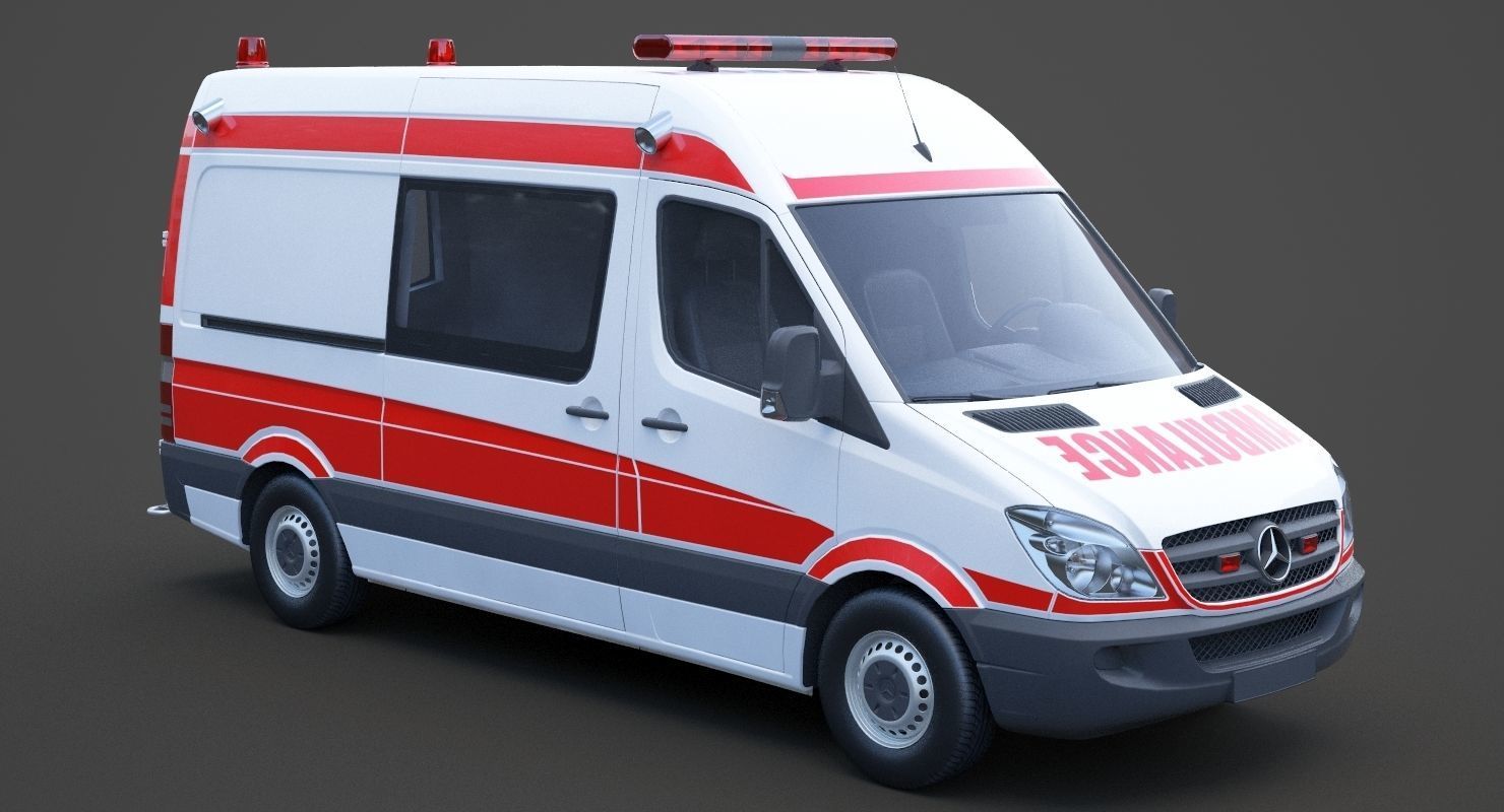 Mercedes Benz Sprinter Ambulance 3D model_2
