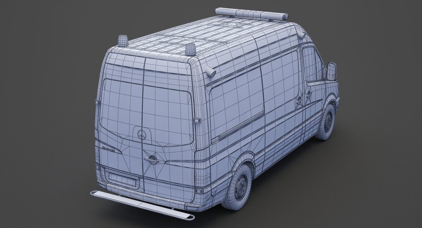 Mercedes Benz Sprinter Ambulance 3D model_24