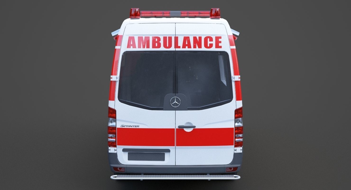 Mercedes Benz Sprinter Ambulance 3D model_5
