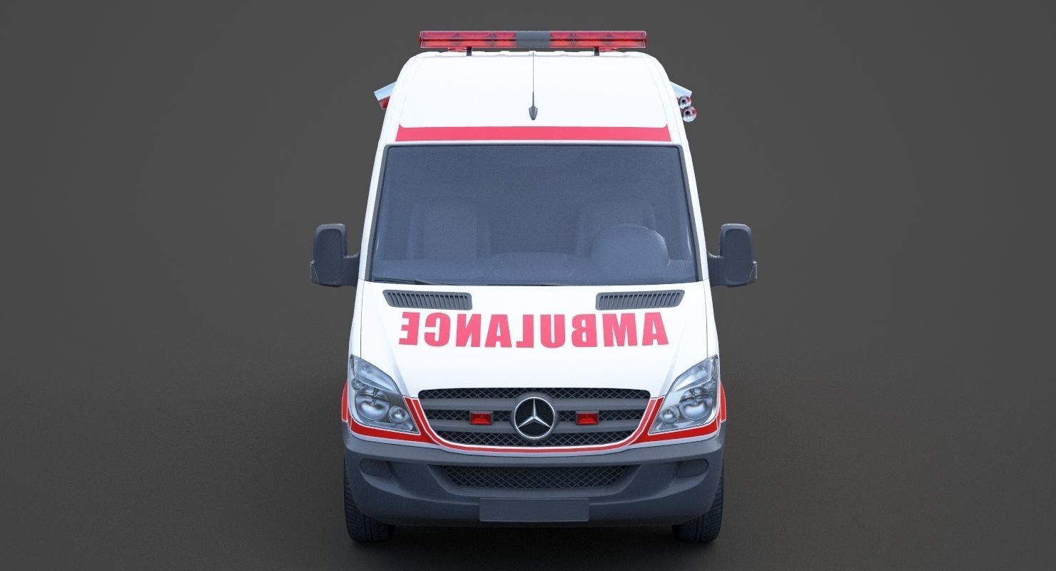 Mercedes Benz Sprinter Ambulance 3D model_1