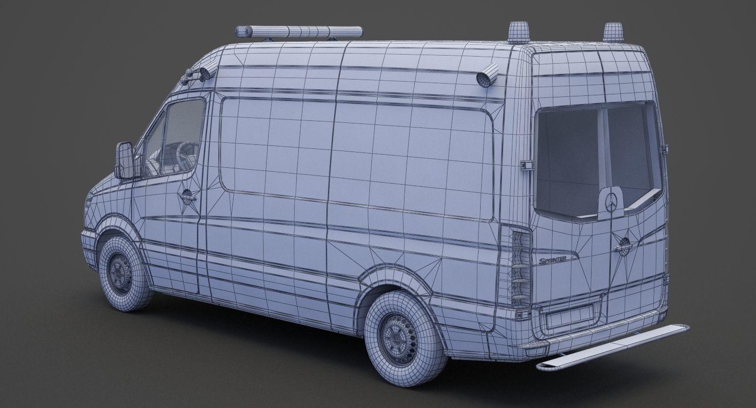 Mercedes Benz Sprinter Ambulance 3D model_18