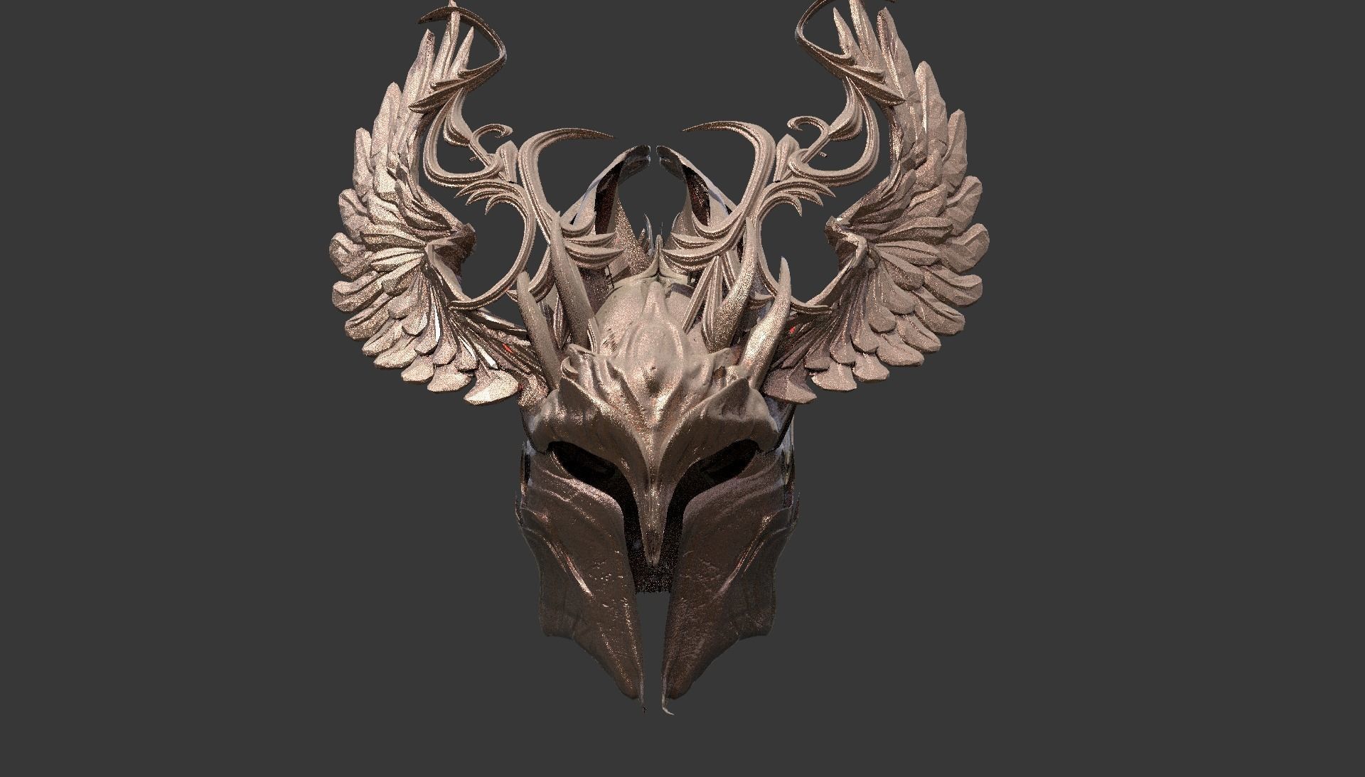 Angel templar helmet  3D model_1