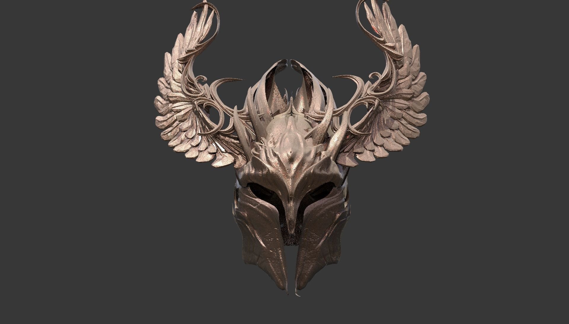Noble Knight helmet 3D model_1