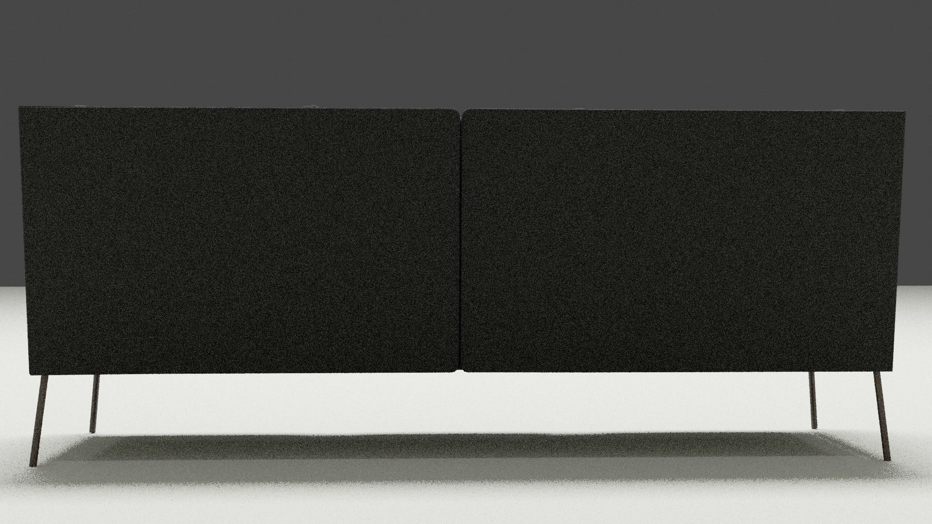 Black modern sofa 3D model_7