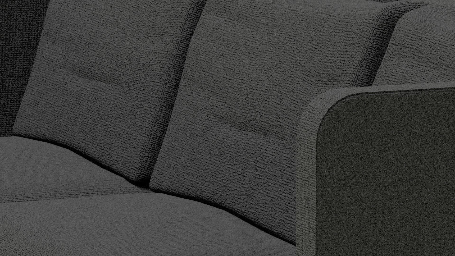 Black modern sofa 3D model_4