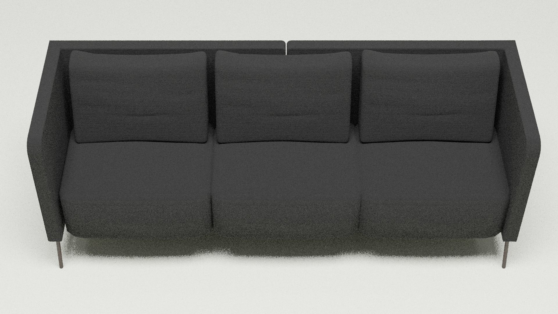 Black modern sofa 3D model_6