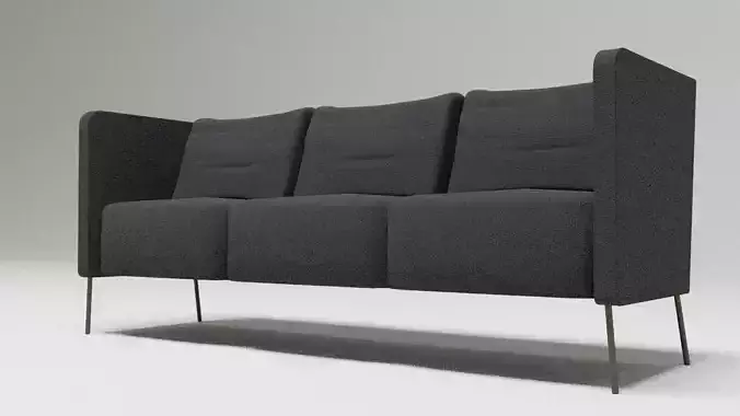 Black modern sofa