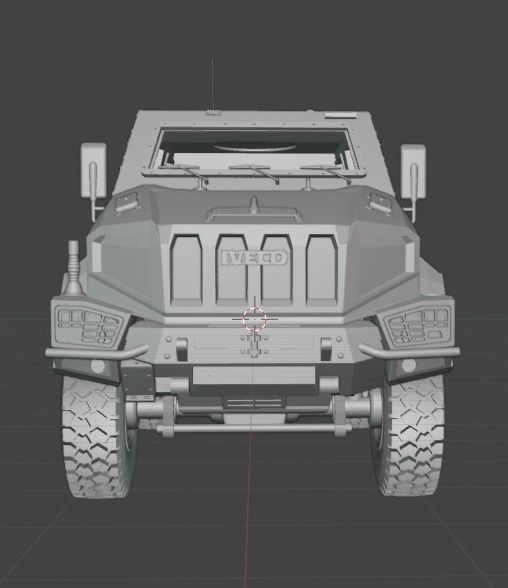  Iveco Manticor Armored Vehicle - 35th Scale 3D print model 3D print model_4