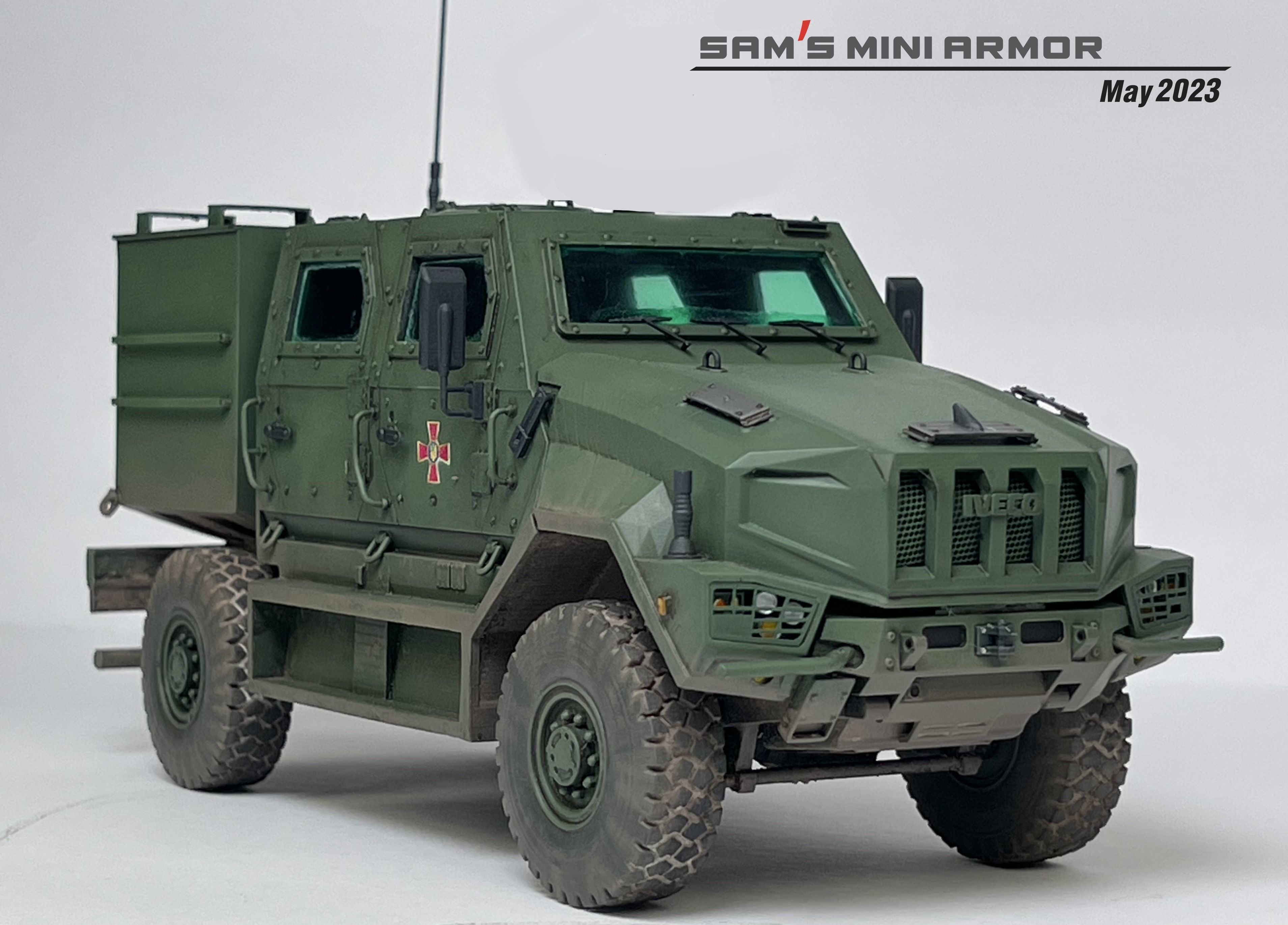  Iveco Manticor Armored Vehicle - 35th Scale 3D print model 3D print model_7