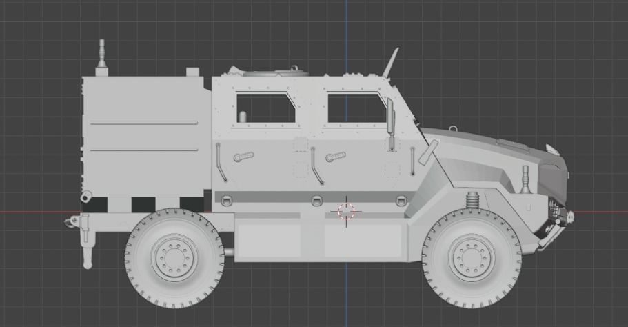  Iveco Manticor Armored Vehicle - 35th Scale 3D print model 3D print model_2