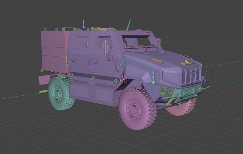  Iveco Manticor Armored Vehicle - 35th Scale 3D print model 3D print model_8