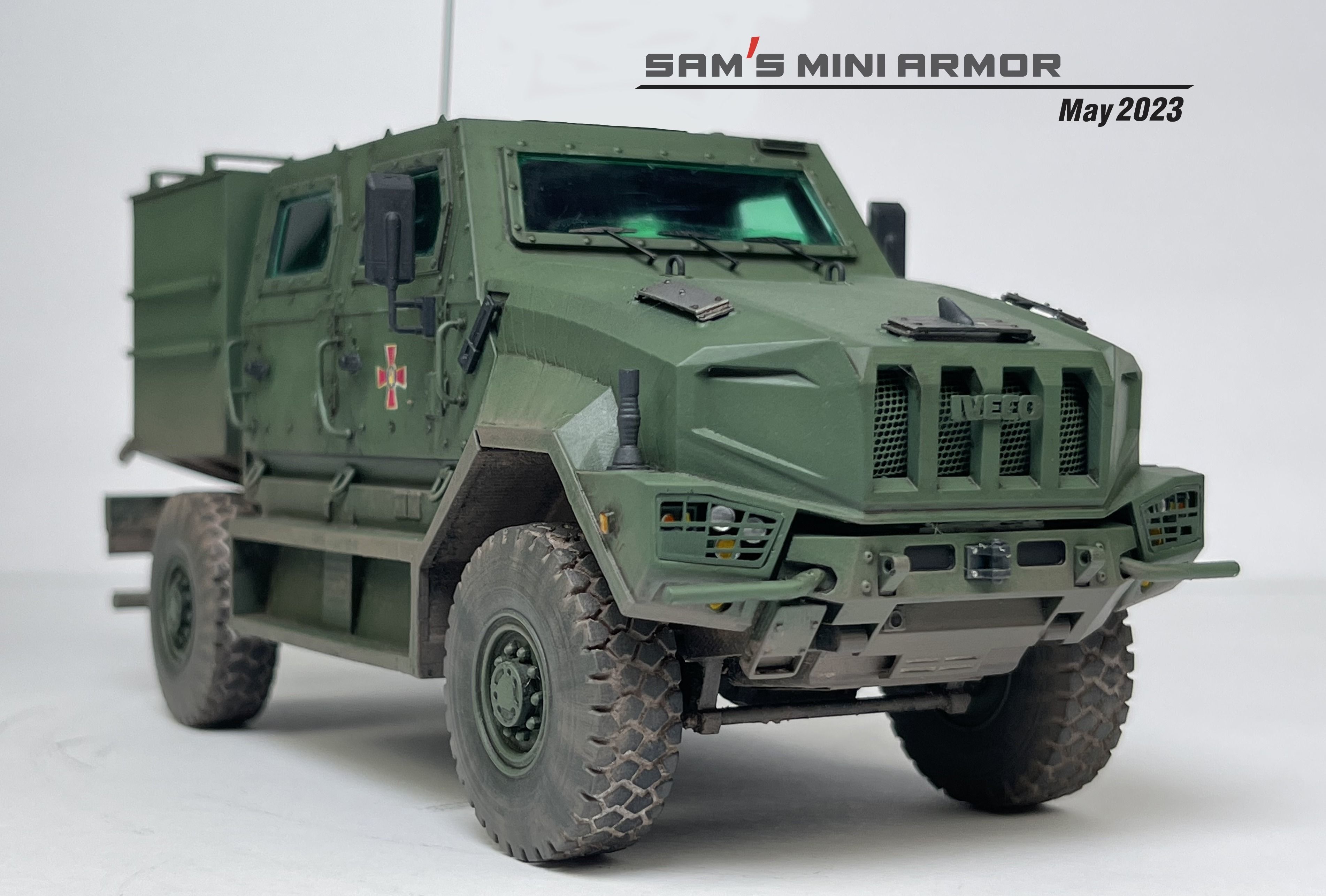  Iveco Manticor Armored Vehicle - 35th Scale 3D print model 3D print model_3