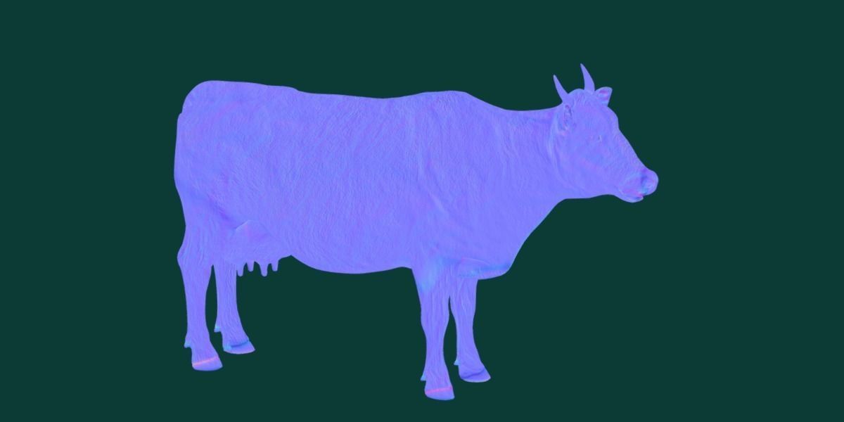 Javan Banteng Cattle 3D model_16