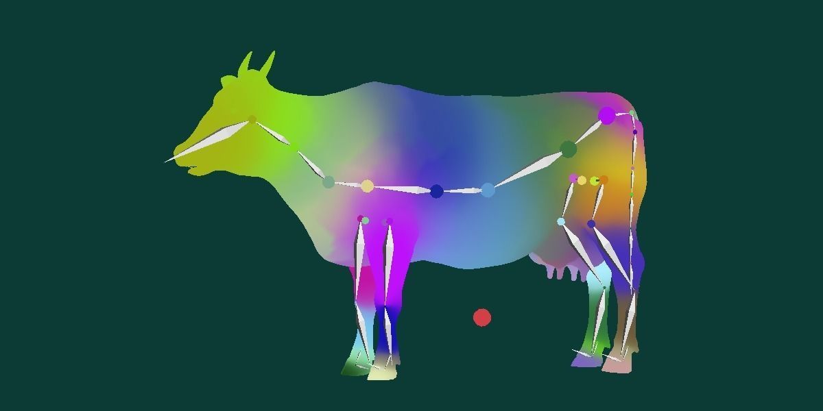 Javan Banteng Cattle 3D model_13