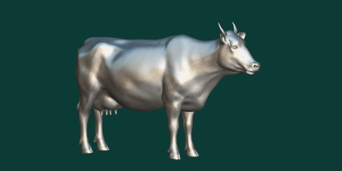 Javan Banteng Cattle 3D model_7