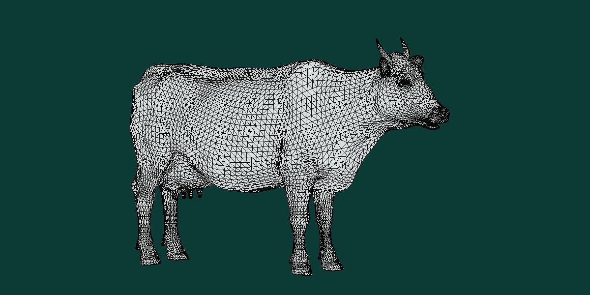 Javan Banteng Cattle 3D model_8