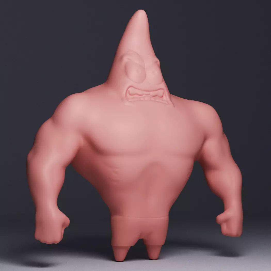 SpongeBob SquarePants Patrick Star 3D Printable Figurine 3D print model