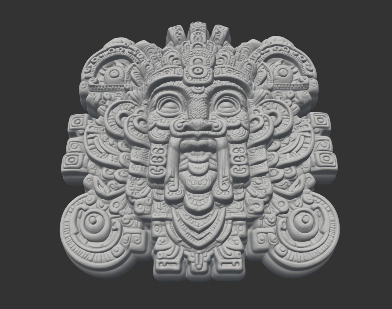 Mayan Temple Wall Decor 09 231201 3D print model_3