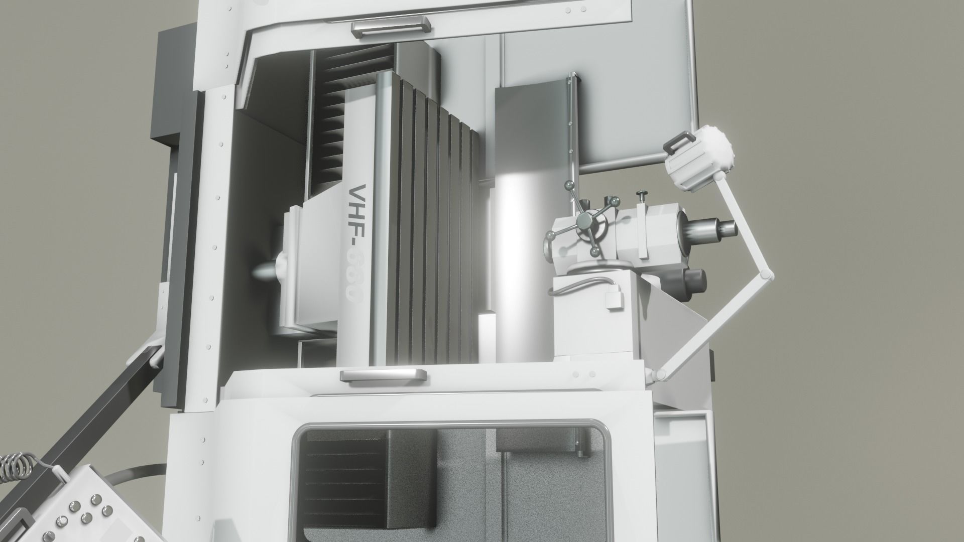 Milling Machine 3D Model Low-poly 3D model_11