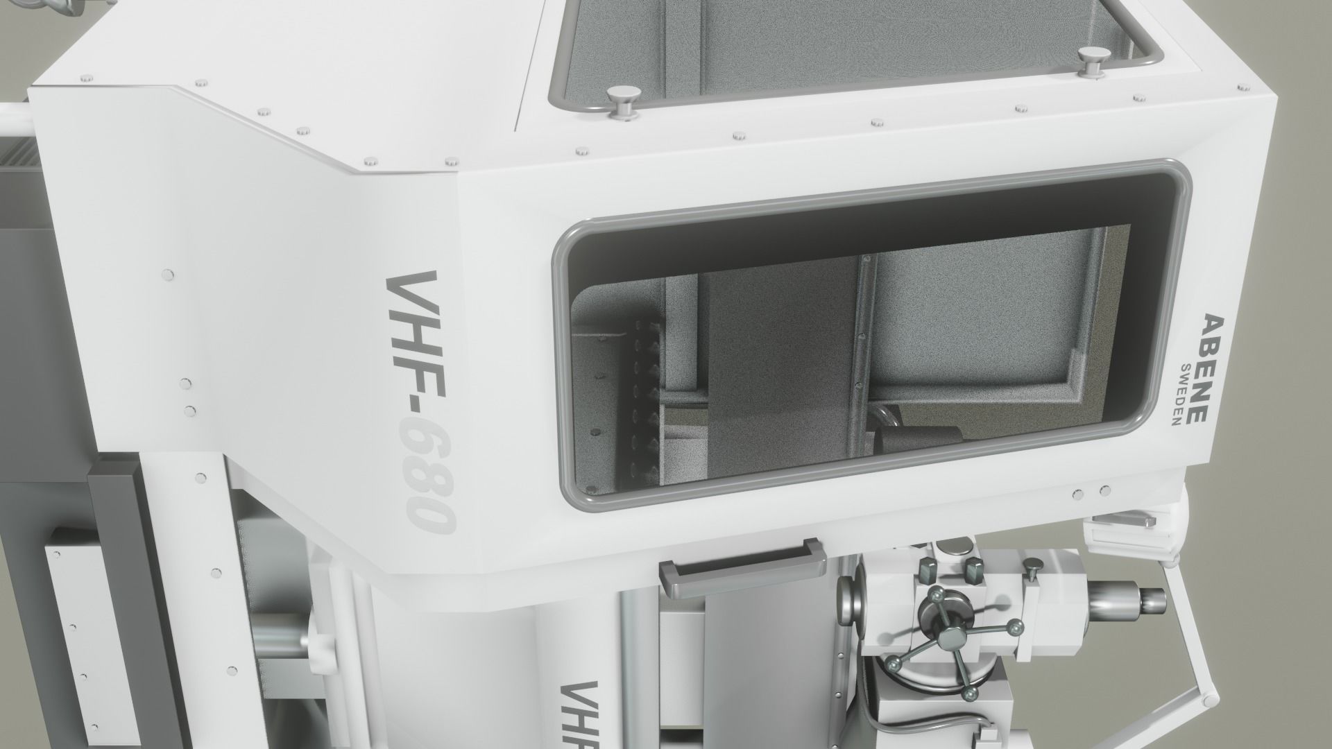 Milling Machine 3D Model Low-poly 3D model_17