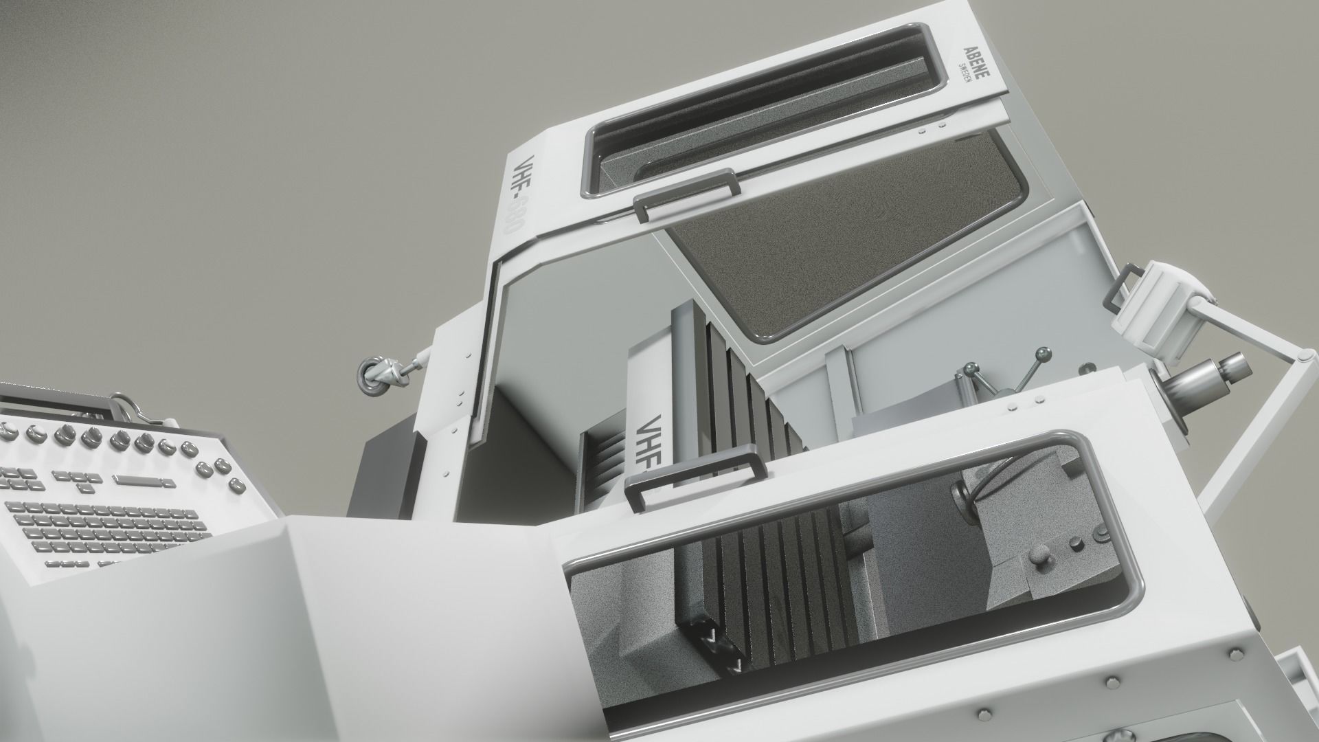 Milling Machine 3D Model Low-poly 3D model_20