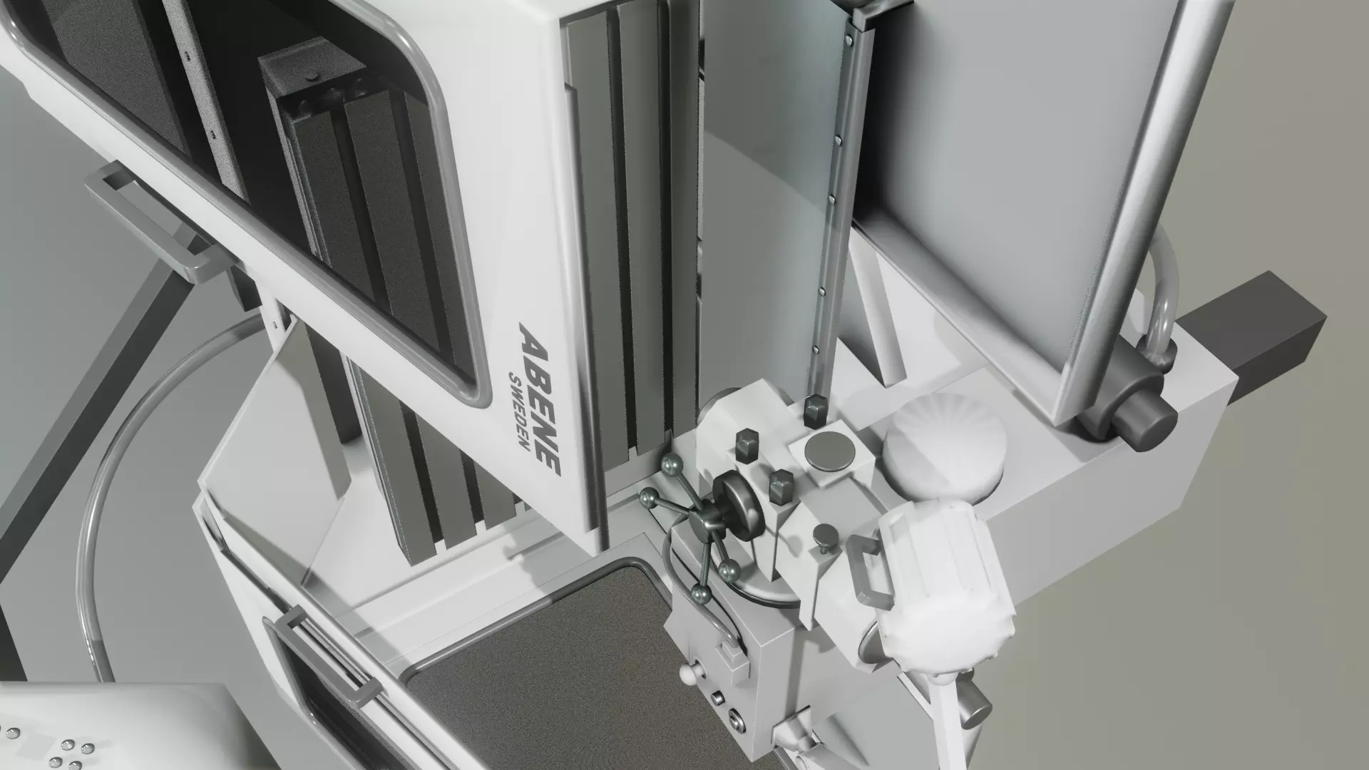 Milling Machine 3D Model Low-poly 3D model_0