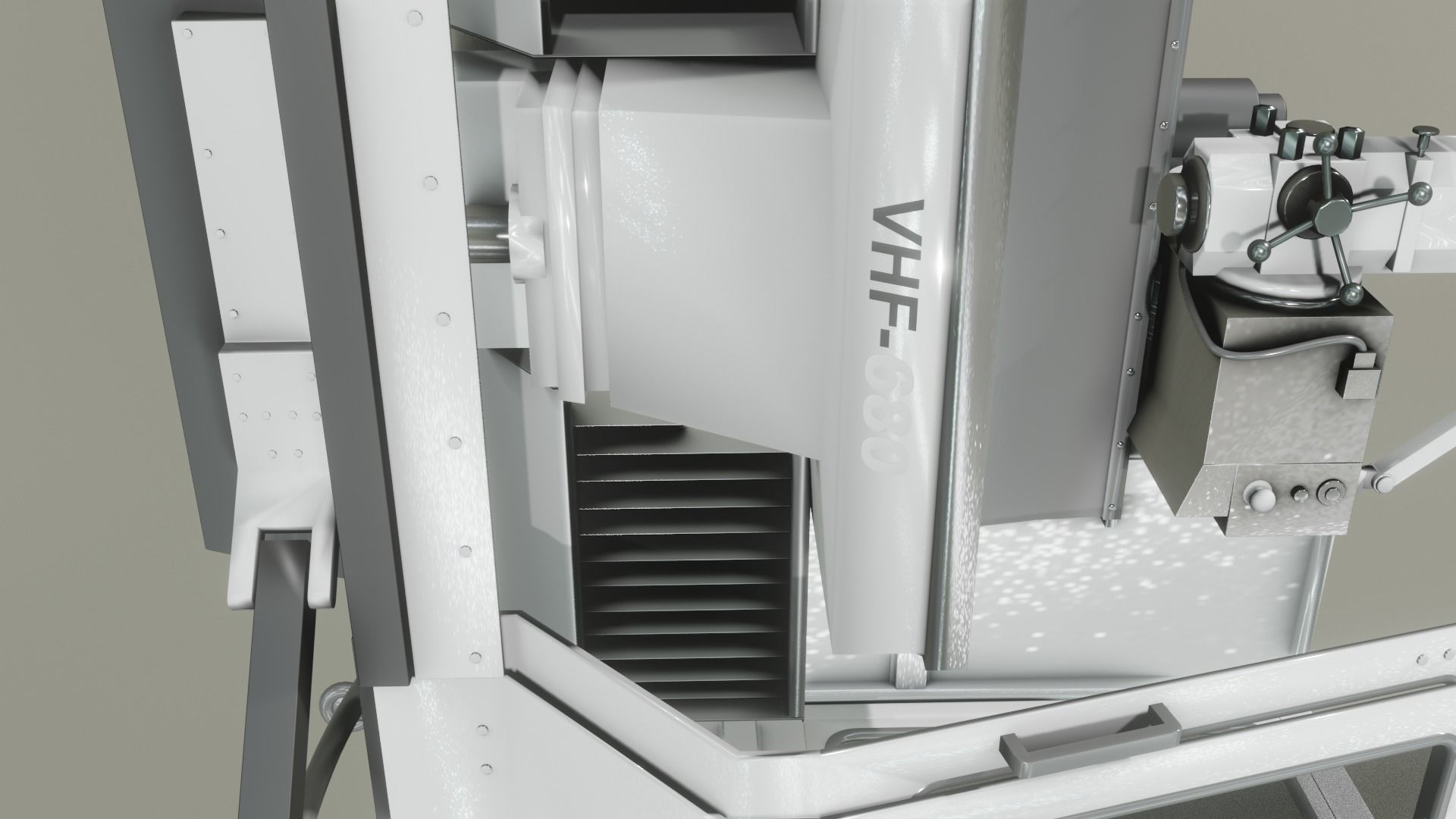 Milling Machine 3D Model Low-poly 3D model_5