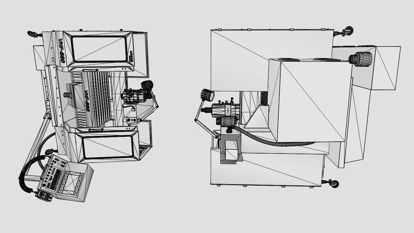Milling Machine 3D Model Low-poly 3D model_21