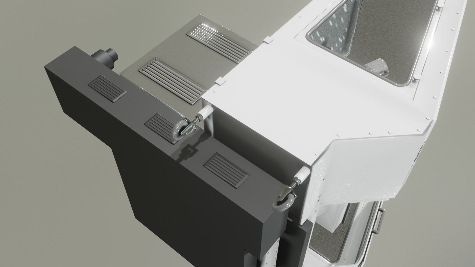 Milling Machine 3D Model Low-poly 3D model_7