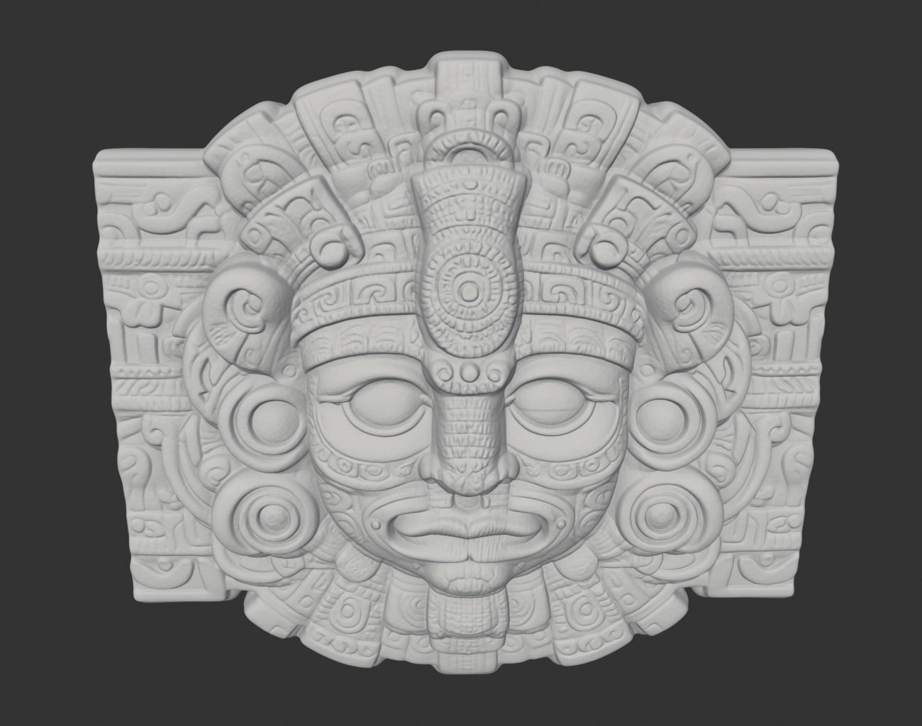 Mayan Temple Wall Decor 07 231201 3D print model_4