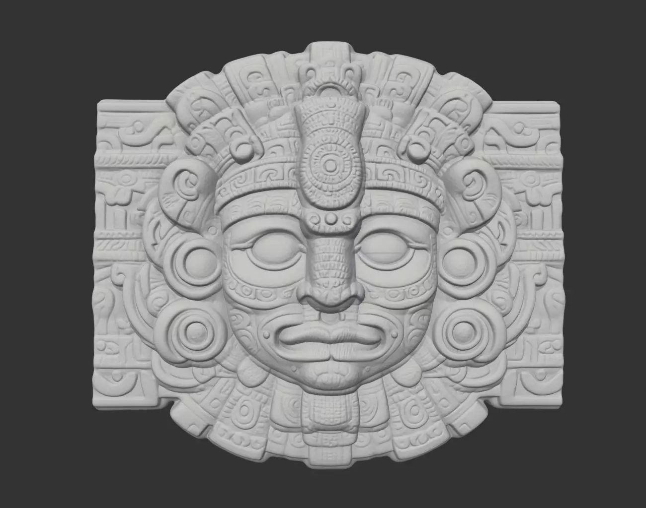 Mayan Temple Wall Decor 07 231201 3D print model_0