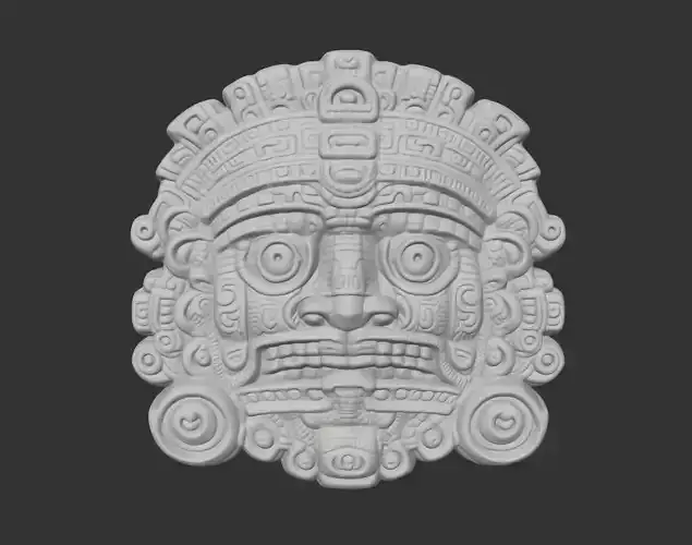 Mayan Temple Wall Decor 06 231201 3D print model